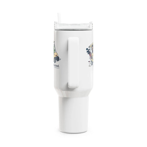Grateful Dead - Joy Ridin' Jerry Life is dead. "Fat Man" Tumbler,  Double Insulated 40oz Travel Mug - StealieShop